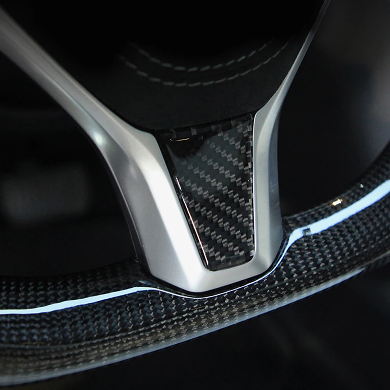 Steering Wheel Panel Carbon Fiber Protector | Tesla Model 3 X S 4