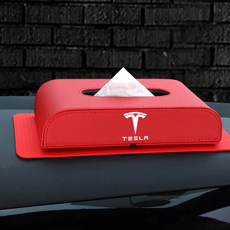 Tesla Leather Tissue Box 3