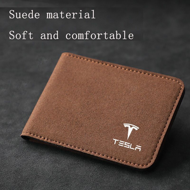 Tesla Suede Wallet 4